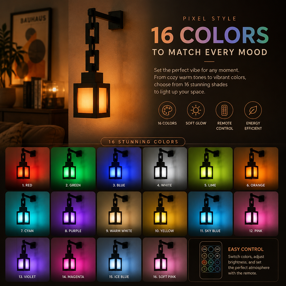 Thumbnail: Nocturne Pixel Wall Lantern Light