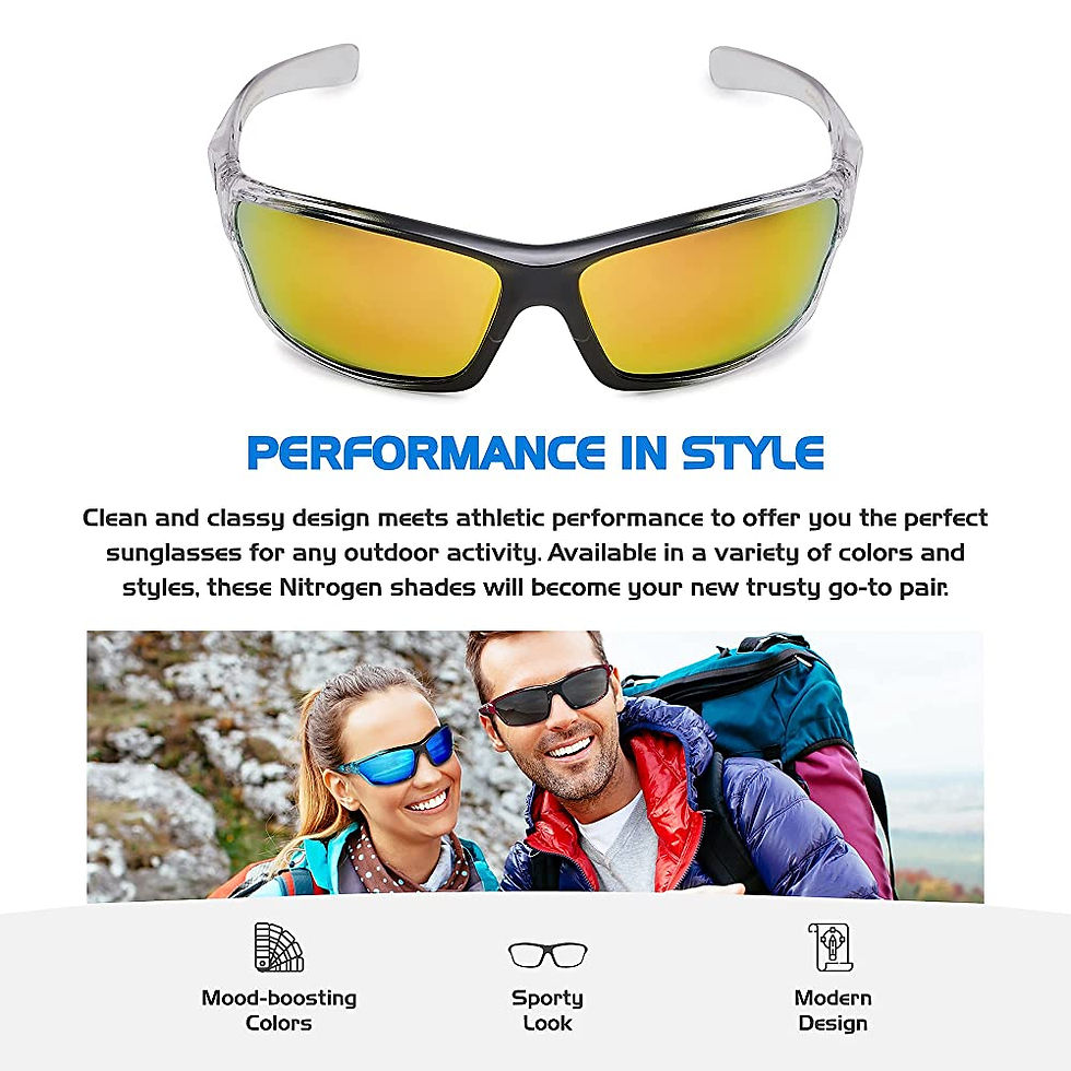 Thumbnail: Nitrogen Polarized Wrap Around Sport Sunglasses
