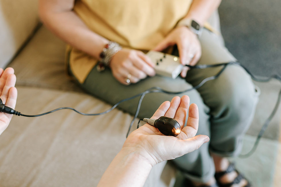 LisaClendening having a theapy exercise with a client