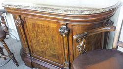 MARBLE TOP BAR WITH 2 BAR CHAIRS