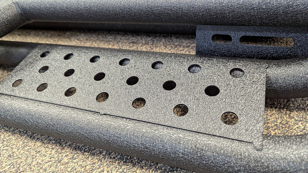 Thumbnail: 2021-2026 Ford Bronco 4 door SUV 6 Inch wide Black Running Boards with Mid step
