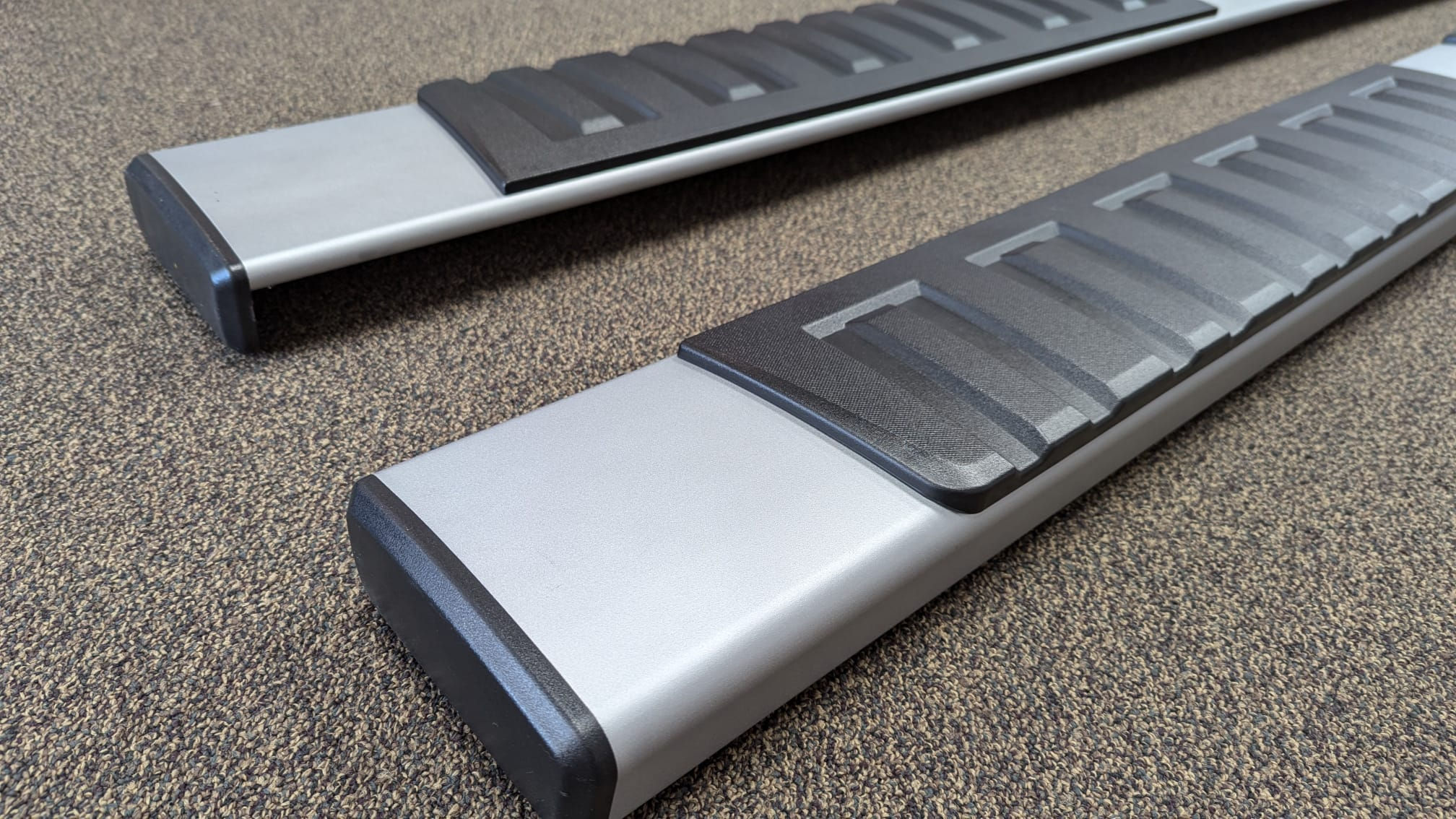 2009-2025 GMC Sierra 1500  "Style B Silver"  6 Inch wide Running Boards