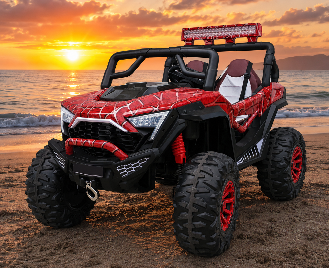 12V 4x4 Spiderman/Camo Ride-on SUV - DSV-0165