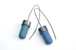 Ohrhänger Silvester blau