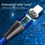 Thumbnail: Magnetic 3-in-1 USB fast charging cable with interchangeable USB-C, Micro-USB, and Lightning tips. Supports 5A charging and h