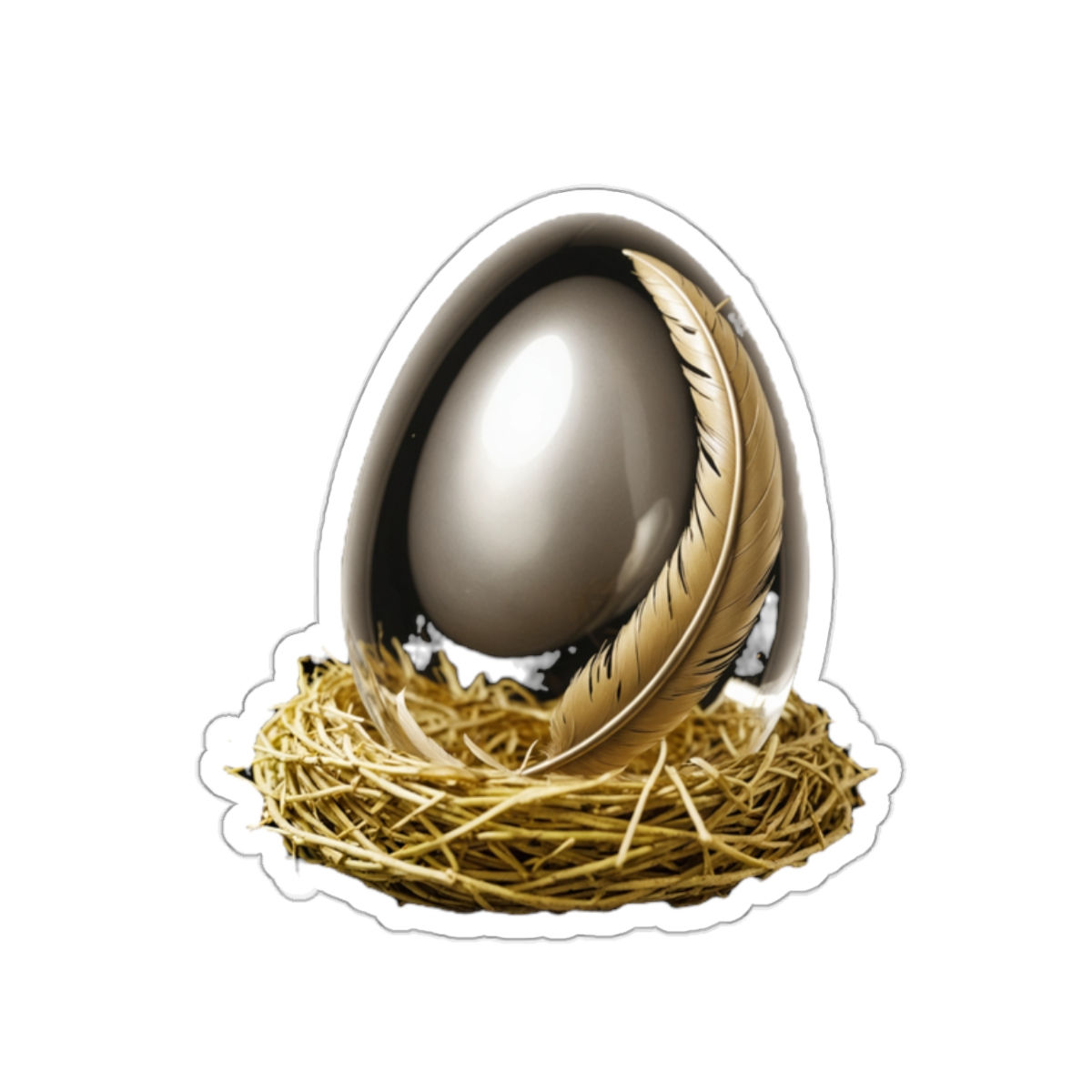 The Mirror Egg Sticker