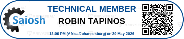 Robin Tapinos SAIOSH Technical Seal