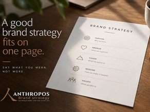 Keeping It Simple: Why a Good Brand Strategy Fits on One Page