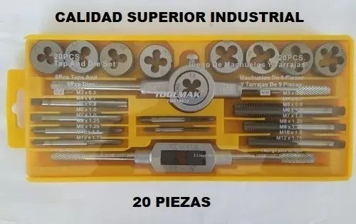 Juego De Terraja Y Macho 20 Piezas Toolmak