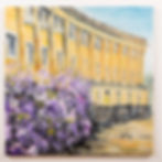 The Royal Crescent Wisteria limited edition fine art giclee art print for sale by Fi Smith Artist