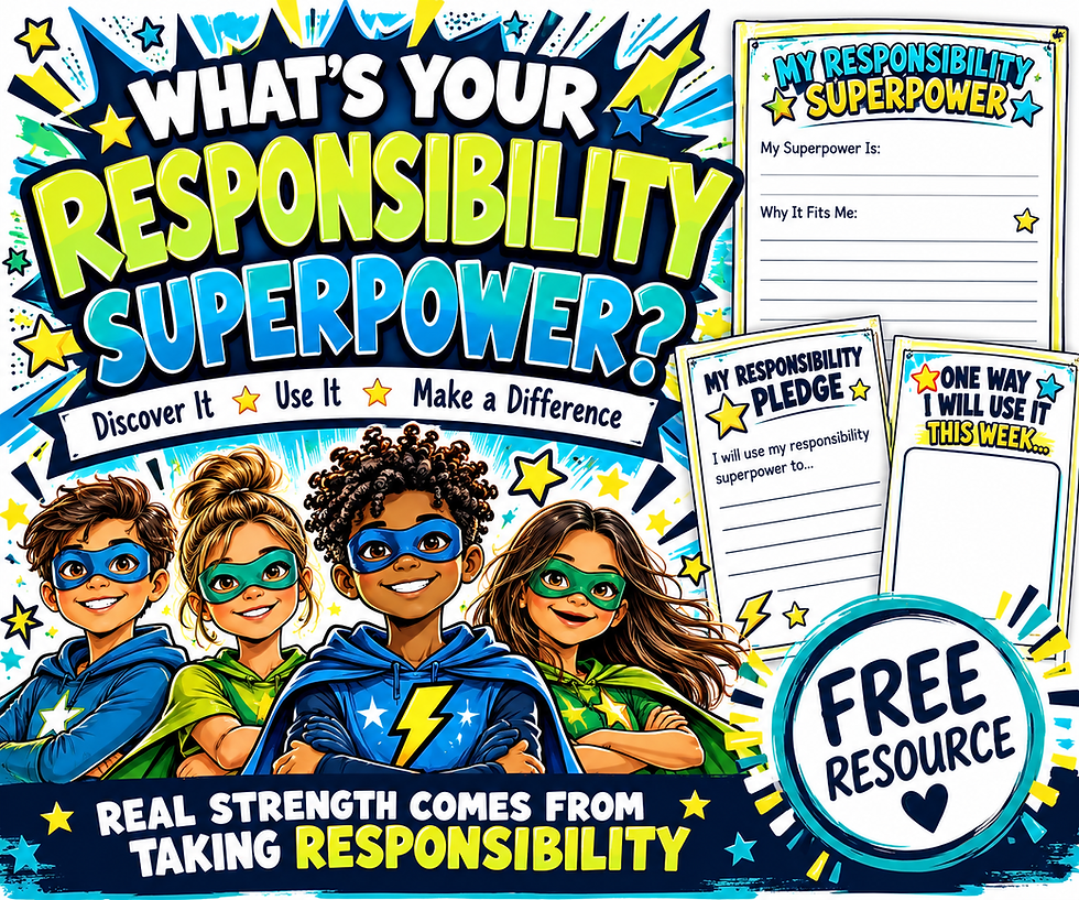 What's Your Responsibility Superpower student activity cover
