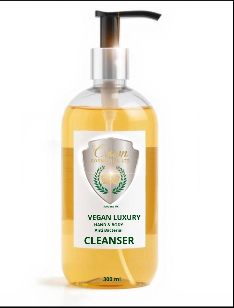 1) VEGAN LUXURY Antibacterial Cleanser-Liquid Soap (300ml)