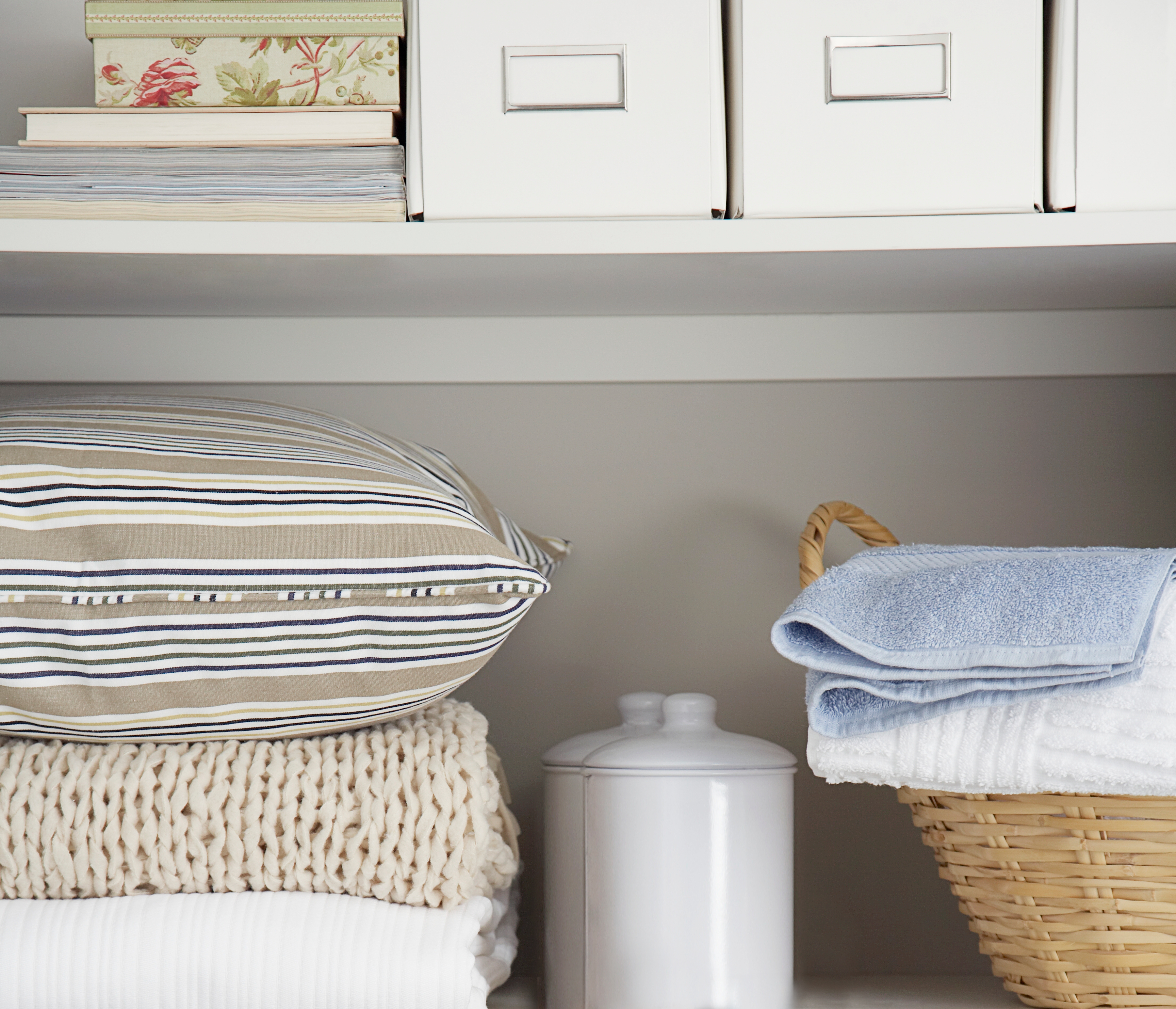Organized Laundry Shelf