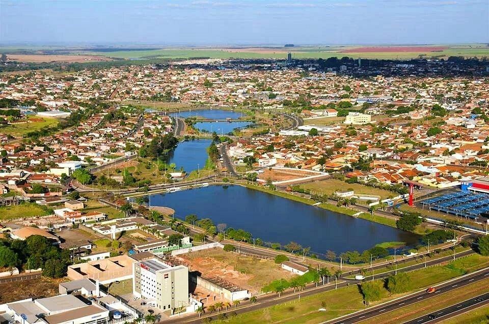 Vista aérea da cidade de Barretos/SP