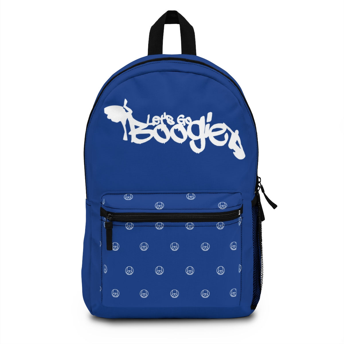 Dk_invert Graffiti Blue and White Backpack #School