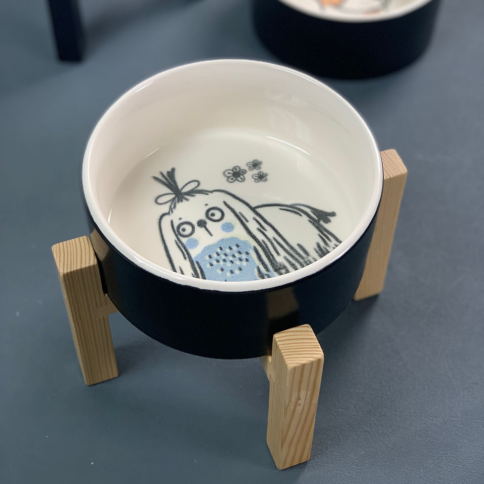 Thumbnail: 12 pcs - 6-Design Assorted Pet Bowl 5.75" Printed