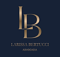Logotipo institucional com as iniciais “LB”, acompanhado do nome Larissa Bertucci Advocacia.