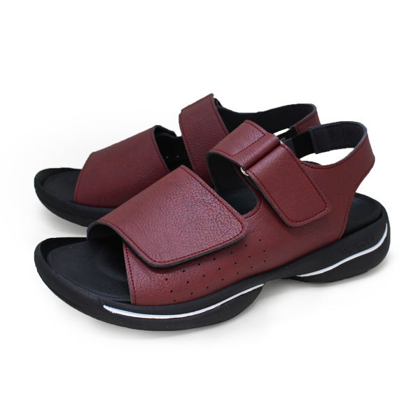 Re:getA RE-3090 — Lightweight Velcro Sport Sandals with Back Strap