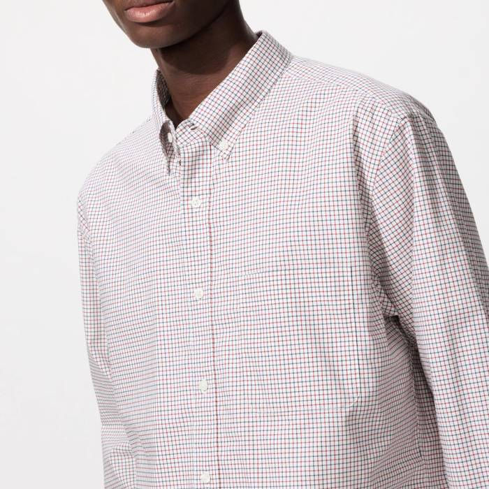 UniQlo Broadcloth Shirt / Check / Button-Down – 484892