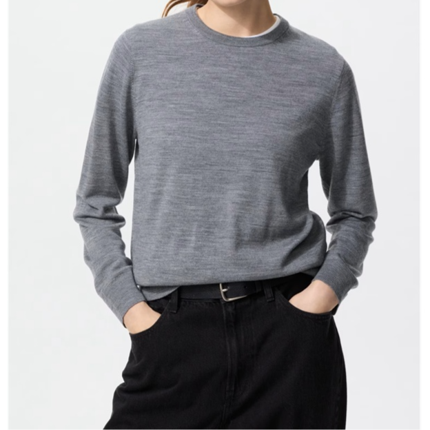 Thumbnail: UniQlo Merino Crew Neck Sweater 478330