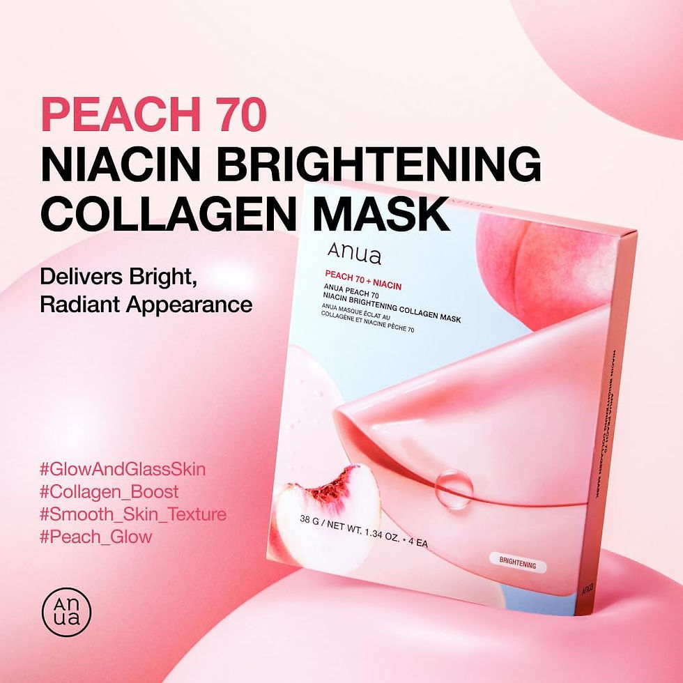 ANUA Peach 70 Niacin Collagen Face Pack (4 Sheets)