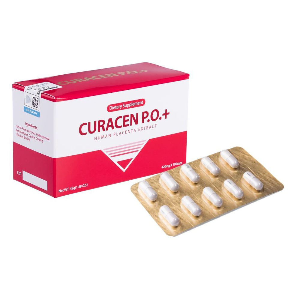 Curacen P.O.+ Placenta Supplement — 100 Capsules