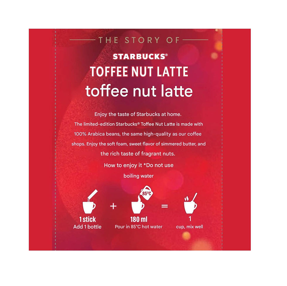 Thumbnail: Starbucks Nestle Premium Mix Toffy Nut Latte, Instant (Stick), 4P x 3 Boxes
