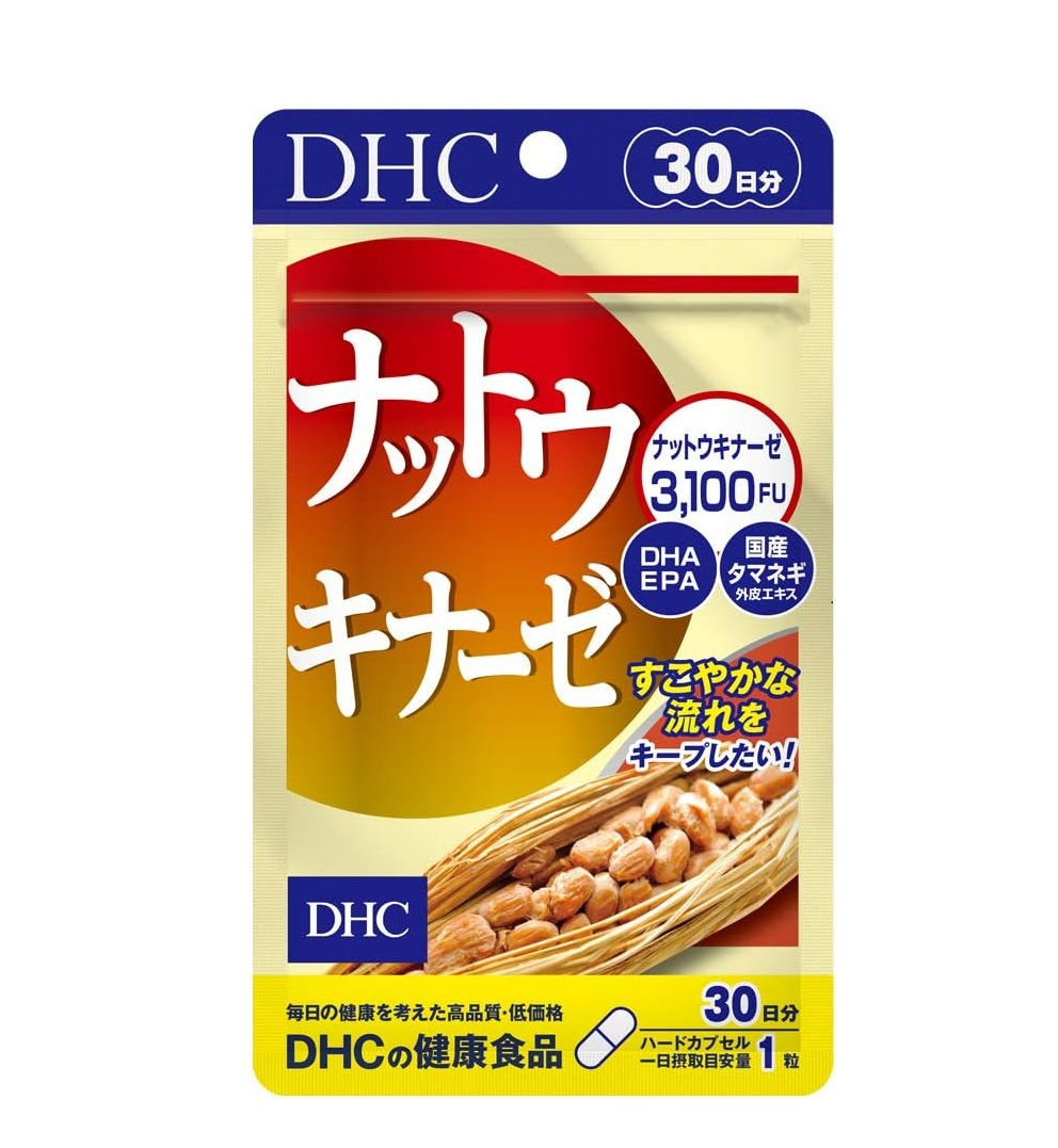 DHC Natto Kinase with Quercetin and Omega-3, 30-Day Supply