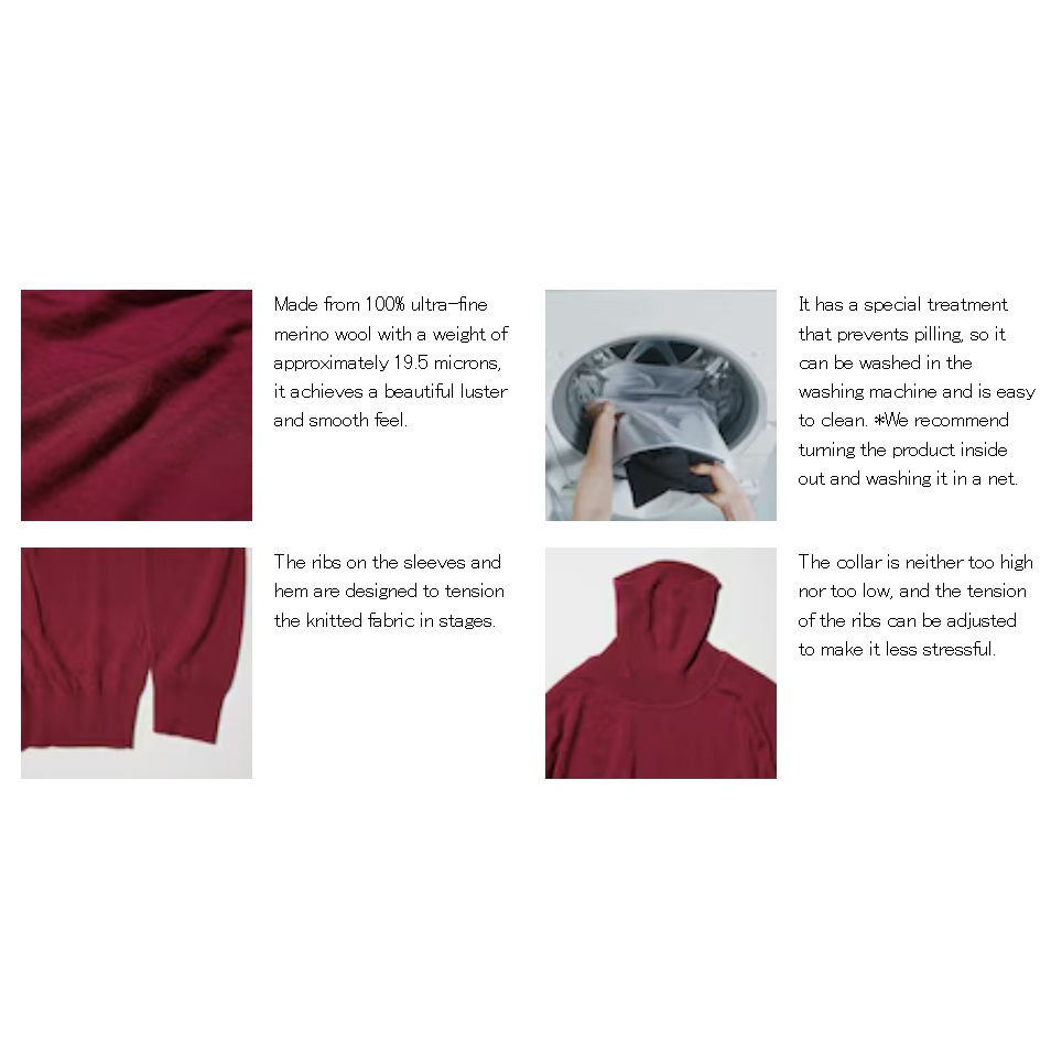 Thumbnail: UniQlo Merino Turtleneck Sweater 478538