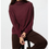 Thumbnail: Uniqlo Soft Knit Fleece Mock Neck T-Shirt 484336