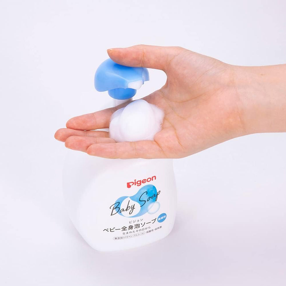 Pigeon Baby Full Body Foam Soap | 16.9 fl oz (500 ml) | Gentle & Moisturizing Baby Wash