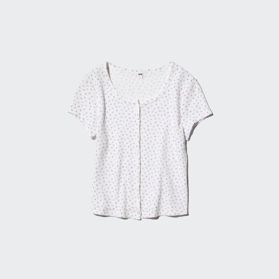 Thumbnail: UniQlo Waffle Full Open Mini T 483521 japan best brand