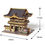 Thumbnail: ki-gu-mi Nikko Toshogu Yomeimon Gate (Color Version) – Wooden 3D Puzzle DIY Craf