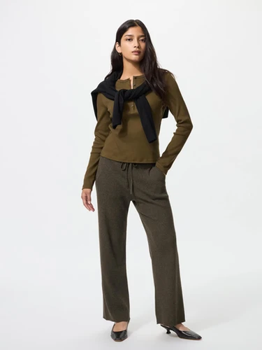 Washable Knit Rib Pants 478847 / 483301 | Japan Shop Fuji