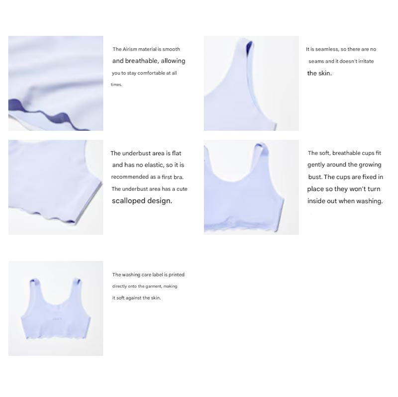 Thumbnail: GIRLS AIRism First Bra 474684 Uniqlo