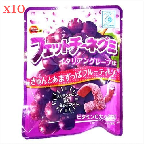 Bourbon Fettuccine Gummy Italian Grape Flavor – 1.8 oz (50 g) 10 bags