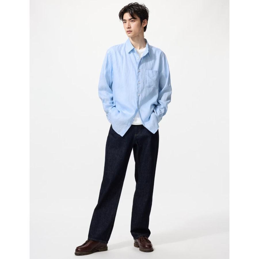 UniQlo Premium Linen Shirt 482431 Japan Best Brand
