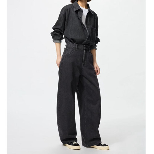 Used Black Baggy Curve Denim archive U Baggy Curve Jeans 479000