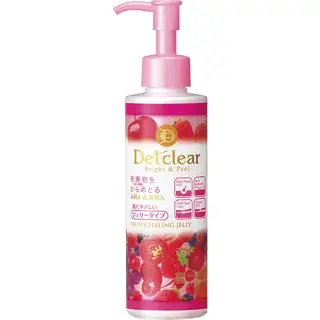 Meishoku Detclear Peeling Gel: A peeling gel with AHA and BHA acids and a berry
