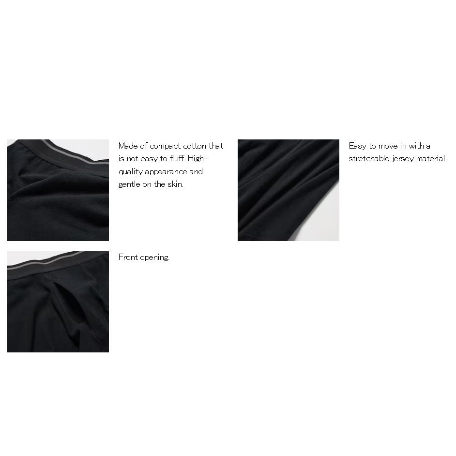 UniQlo Cotton Boxer Briefs / Front Opening (482598)