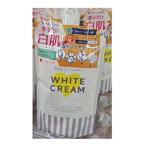 Body CC Cream WHITE CREAM – Grapefruit Scent (240g) | Japan Shop Fuji