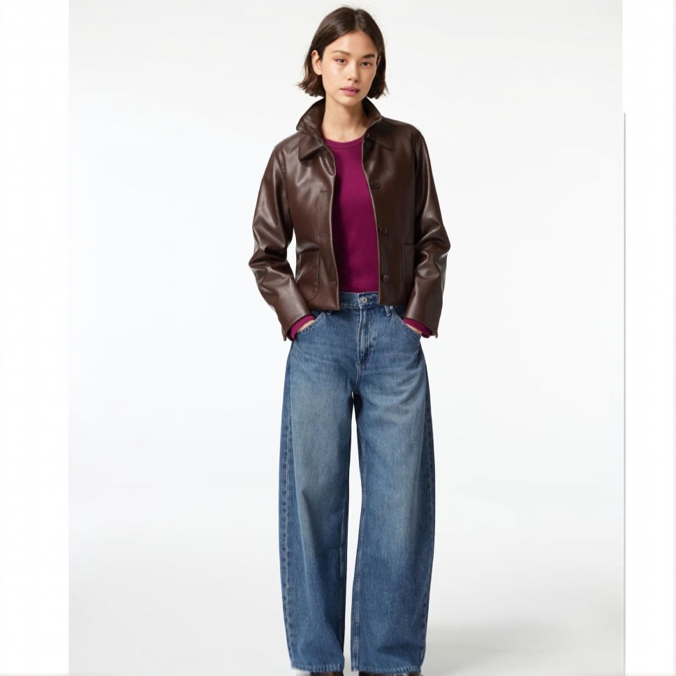 Thumbnail: U Baggy Curve Jeans 482280 Japan best brand