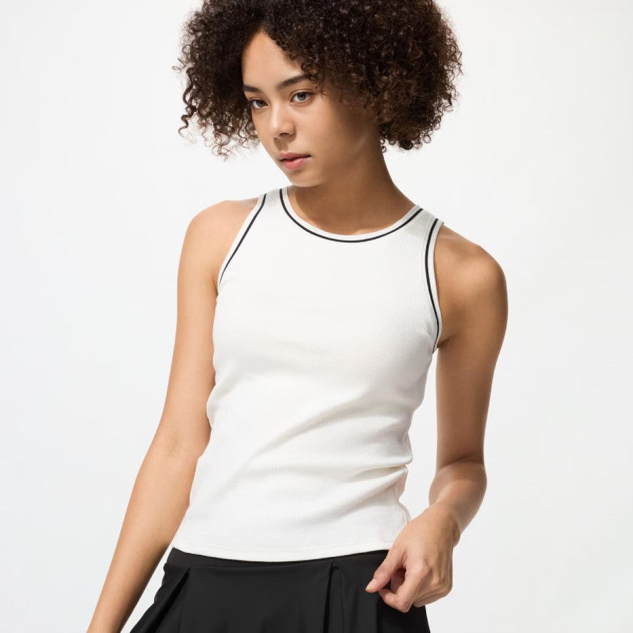 UniQlo  Rib Bra Top / American Sleeve 473986