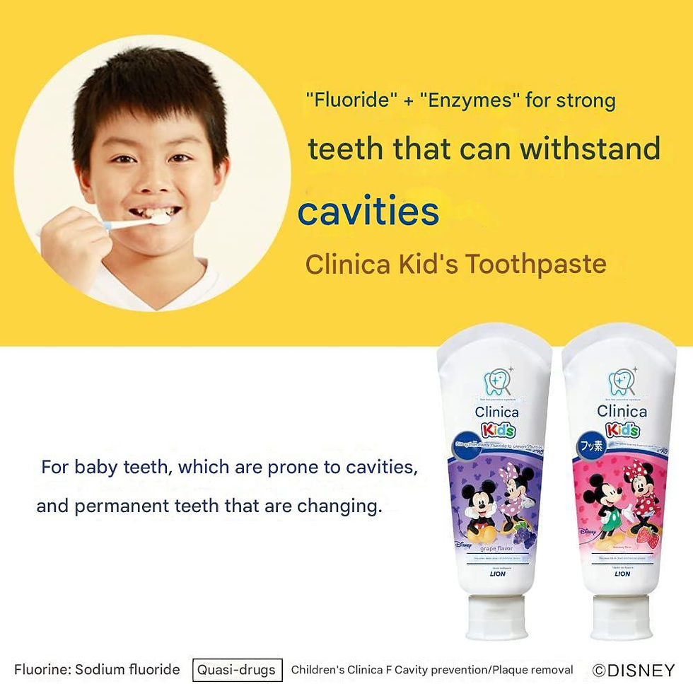 Clinica Kid's Toothpaste – Fresh Strawberry Flavor (60g x 3-Pack)