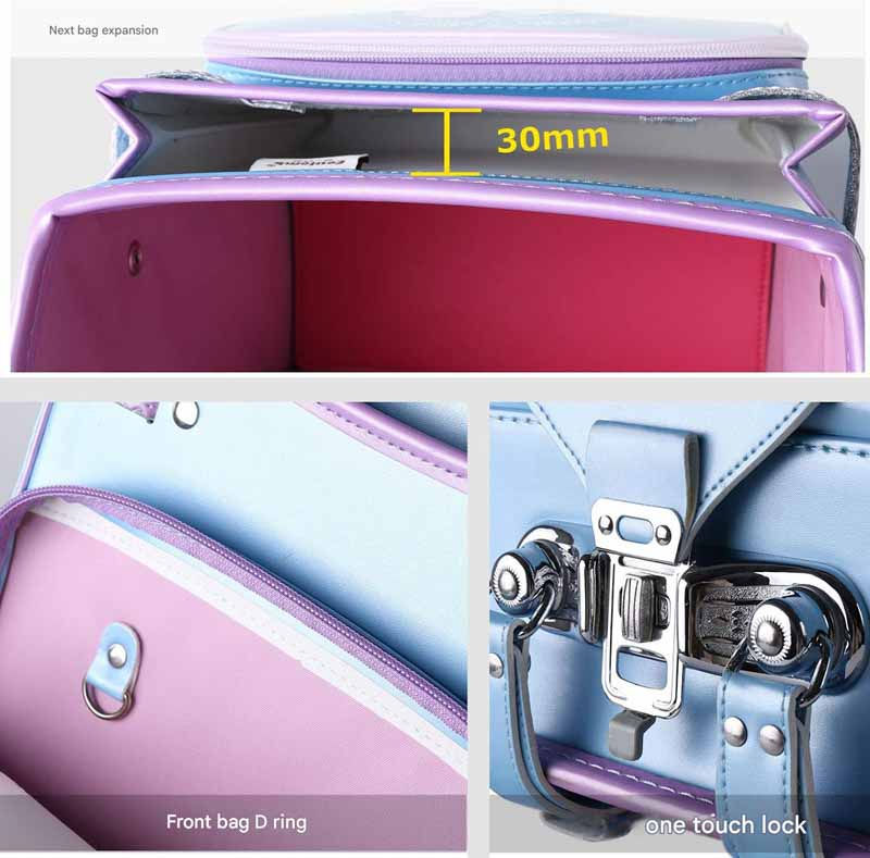 Thumbnail: Coulomb School Bag for Girls – Pale Blue