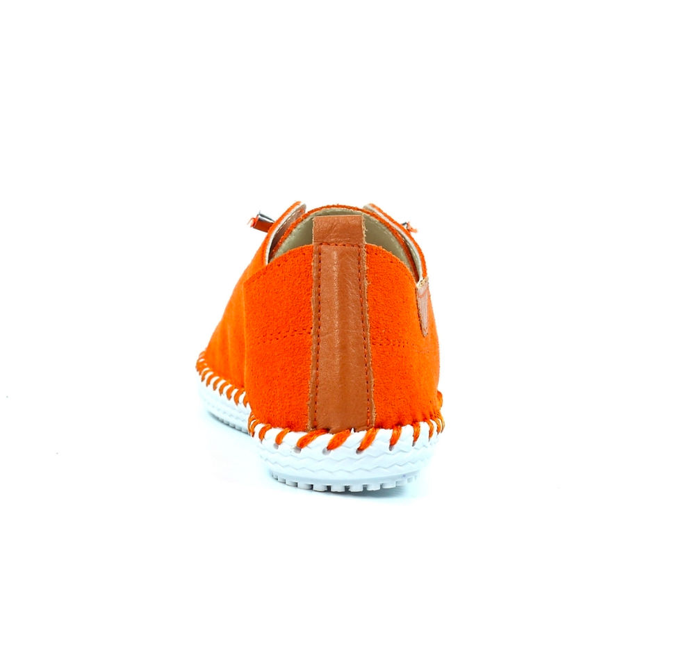 Thumbnail: Lunar St.Lawrence plimsoll in orange suede