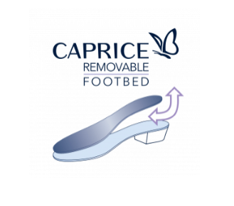 Thumbnail: CAPRICE VIOLET BALLERINA IN SOFT OFF WHITE