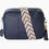 Thumbnail: Pom Pom London City plus bag in navy leather