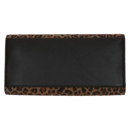 Thumbnail: Back view of f Peter Kaiser Napoli leopard print clutch bag