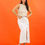 Thumbnail: Lunar Evie plimsoll in cream leather